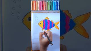 Colour full fish drawing drawingideas art susmita [upl. by Martin]