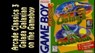 Arcade Classics 3 Galaga and Galaxian on the Gameboy [upl. by Georgeanna]