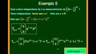 Matemática  Aula 29  Binômio de Newton  Parte 7  Final [upl. by Romaine]