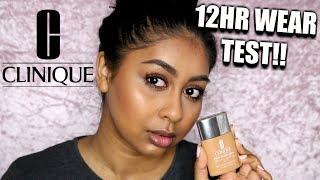 NEW CLINIQUE EVEN BETTER GLOW FOUNDATION  12HR WEAR TEST [upl. by Venita]