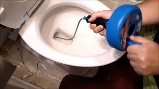 How Use Manual Drum Drain Auger Tool to Remove TOILET Obstructions [upl. by Gianina333]