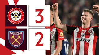 COLLINS HEADER SINKS HAMMERS 🤩  Brentford 3 West Ham United 2  Premier League Highlights [upl. by Valery993]