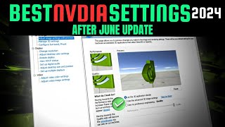 BEST NVIDIA Control Panel Settings For GAMING JUNE UPDATE 2024 [upl. by Boyd]