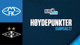 Molde  Rosenborg  41  Høydepunkter  Kampdag 27  Eliteserien 2021 [upl. by Rhianna]