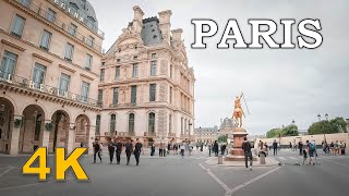 Walkable Streets of Paris Walking in Paris 4K [upl. by Aztiley]