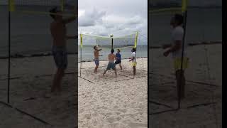 Four Way Volleyball at Key Biscayne  CROSSNET [upl. by Leola]