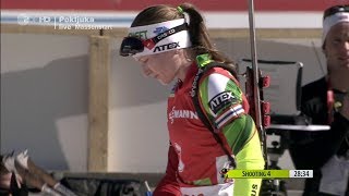 DARYA DOMRACHEVA 1st Place Mass Start Pokljuka 09032014 [upl. by Morrie]