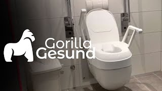 Toilettensitzerhöhung von Drive Medical TSE 120 mit Armlehnen  Gorilla Gesund [upl. by Aleicarg994]