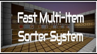 Fully Functional MultiItem Sorter Allows Empty Slots DS2 Update  Minecraft 1144 [upl. by Enimaj115]