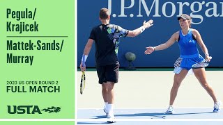 PegulaKrajicek vs MattekSandsMurray Full Match  2023 US Open Round 2 [upl. by Landy]