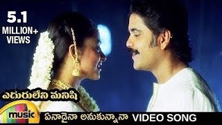 Eduruleni Manishi Telugu Movie Songs  Enadaina Anukunnana Video Song  Nagarjuna  Soundarya [upl. by Nicholl]