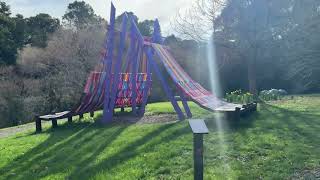 Walking through the beautiful bush of sculpture Brick bay Warkworth New Zealand [upl. by Bunns]