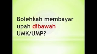 Perusahaan membayar upah dibawah UPAH MINIMUM [upl. by Eduard]