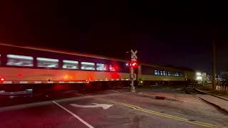 Amtrak Piedmont Train 78 near Hidden Gate Greensboro NC Halloween asmr train travel railway [upl. by Elnore]