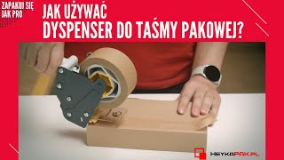 Dyspenser do taśmy pakowej  Jak założyć taśmę klejącą [upl. by Manson]