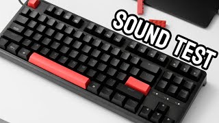 Keychron C3 Pro Sound Test Stock Red Switches [upl. by Sarina]