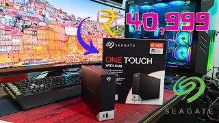 SEAGATE ONE TOUCH HUB 18TB Desktop External HDD USBC amp USB 30 Port  BEST HDD UNDER 40K [upl. by Azeel]