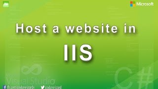 How to host an ASPNET website in IIS [upl. by Notnilc384]