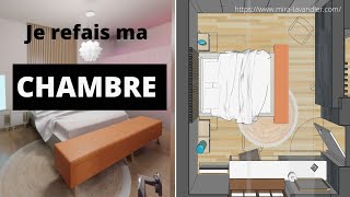 Je refais ma chambre  étapes de la rénovation d’intérieur [upl. by Noruq]