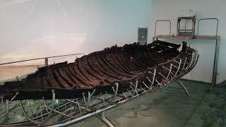 Is this Jesus boat A boat from the time of Jesus Kibbutz Ginosar Sea of Galilee Israel [upl. by Sholeen]