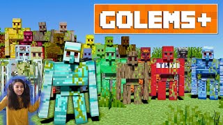 Golems Craft 40 Different Golems in This Minecraft Marketplace Map [upl. by Airdnna]