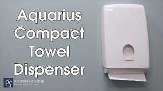 Kimberly Clark Aquarius Compact Fold C Fold Hand Towel Dispenser 70240 [upl. by Paehpos]