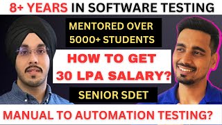 30 LPA Job as a Software Tester  Non IT to IT in 2024  Interview Calls  Manual to QA Automation [upl. by Angelo]