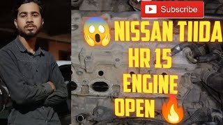 😱 Nissan tiida HR 15 engine open 💥mechancial hondacars toyotacars [upl. by Yrruc]