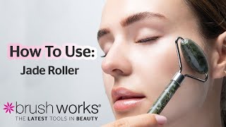 How to Use the Brushworks Jade Roller [upl. by Larrabee]