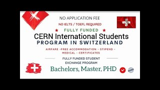 CERN Doctoral Student Program 2025 in Switzerland Fully Funded  Stipend [upl. by Trisha]