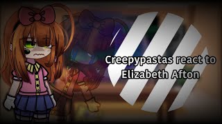 Creepypastas react to Elizabeth Afton Ft Creepypastas and Elizabeth Angst Enjoy 💜 [upl. by Revart]