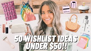 50 CHRISTMAS WISHLIST IDEAS UNDER 50 affordable gift guide 2021 [upl. by Sigvard]