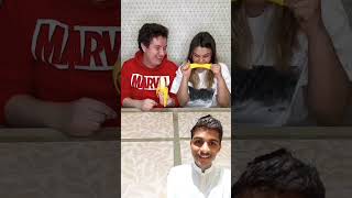 Real or fake banana 🍌challenge challenge banana funny prank [upl. by Nylzaj]