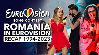 🇷🇴 Romania in Eurovision Song Contest 1994  2023  RECAP România la Eurovision [upl. by Ahsino]