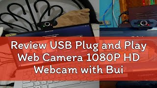 Review USB Plug and Play Web Camera 1080P HD Webcam with Builtin MIC Video Recording for Laptop [upl. by Yracaz]