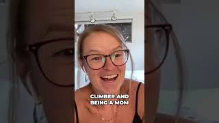 Being both a badass climber and being a mom podcast climbingtraining [upl. by Ttenaej511]