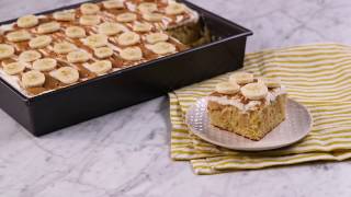 Banana Peanut Butter and Marshmallow Poke Cake [upl. by Inga]