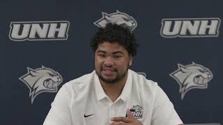 UNH Football vs Stonehill Preview [upl. by Adnoved]