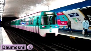 Daumesnil  Line 8  Paris métro  RATP MF77 [upl. by Adele188]