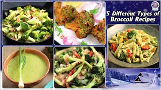 5 Tasty Broccoli Recipes to Try  Different Types of Broccoli Recipes  Broccoli ki Sabji ki Recipe [upl. by Adalie889]