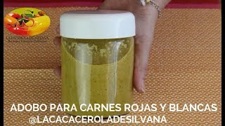 ADOBO PARA CARNES  SENCILLO Y RAPIDO  LA CACEROLA DE SILVANA [upl. by Euqinommod]