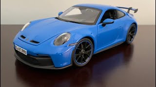 Maisto Porsche 911 GT3 Review Scale 118 [upl. by Oirasan149]