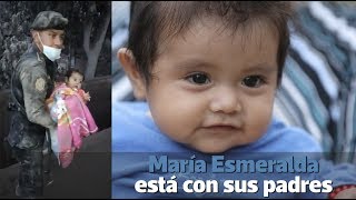 María Esmeralda la niña milagro de Los Lotes está con sus padres  Prensa Libre [upl. by Siul380]