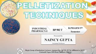 Pelletization Techniques [upl. by Nayk]