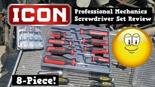 ICON Professional 8Piece Screwdriver Set Review [upl. by Nehte989]