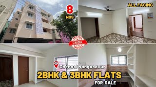 New Flats for Sale in Nanganallur Chennai  Near Palavanthangal Railway station  2BHK amp 3BHK  CMDA [upl. by Nref]