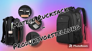 MATEIN Rucksack  Großer Laptop Rucksack 17 Zoll Schulrucksack Laptoptasche mit USB Ladeanschluss [upl. by Roos]