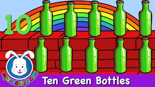 Ten Green Bottles  Nursery Rhymes  Recycle Songs [upl. by Gabrila]