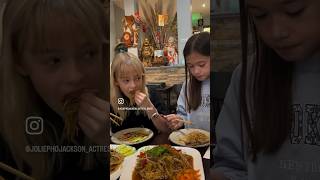 OMG So CUTE with Jolie PhoJackson and Giulia Sagnier food funnyvideo [upl. by Norrehs]