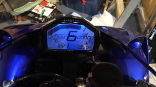 Translogic MicroDash Demo mode Yamaha R1 [upl. by Liauqram491]